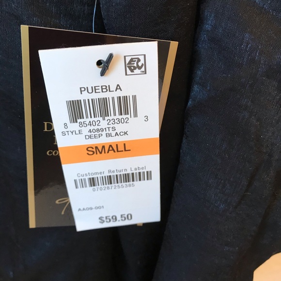 Black Bell Sleeve Top With Necklace NEW Womens Size Small RenFaire Fairycore - Picture 9 of 12